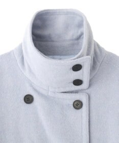 YECCA VECCA ウール混ミドル丈スタンドカラーコート