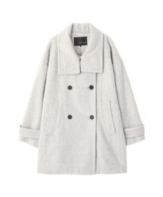 YECCA VECCA ウール混ミドル丈スタンドカラーコート