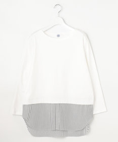 J.PRESS LADIES 【接触冷感・UVケア】レイヤードジャージー カットソー