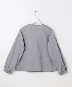 J.PRESS LADIES L TCリネン ドライツイル ノーカラー ブルゾン