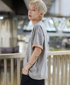 WEGO 【ユニセックス着用ITEM】バイカラーロゴT（SS）