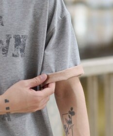 WEGO 【ユニセックス着用ITEM】バイカラーロゴT（SS）