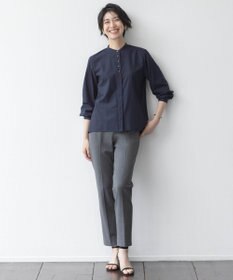 J.PRESS LADIES T/Rアルガンシルク テーパード パンツ