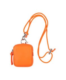 UNBILLION ペルケ perche / 蛍光レザーストラップ付き・チャームポーチショルダー