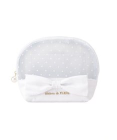 Maison de FLEUR ドットチュールラウンドポーチ