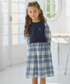 組曲 KIDS 【110-140㎝】ダブルフェイスドッキング ワンピース