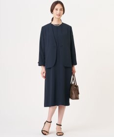 J.PRESS LADIES S 【セットアップ対応・人気素材】Light ジョーゼット ワンピース