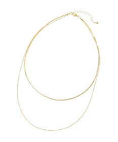 Green Parks ・ＨＡＬＦ　ＴＩＭＥ　シンプル２連ネックレス