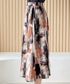 Tiaclasse 【洗える】ペイント柄スカート