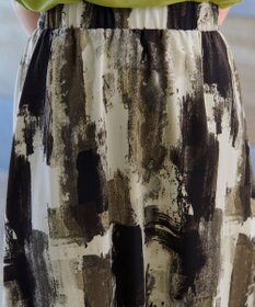 Tiaclasse 【洗える】ペイント柄スカート