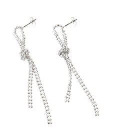 YECCA VECCA ノットボールチェーンピアス