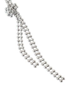 YECCA VECCA ノットボールチェーンピアス