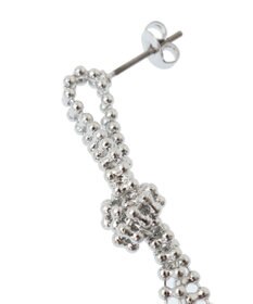 YECCA VECCA ノットボールチェーンピアス