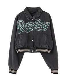 WEGO スタジアムロゴデニムショートスタジャン