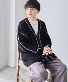 WEGO ハンドステッチカーディガン