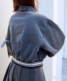 WEGO スタジアムロゴデニムショートスタジャン