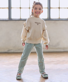 ANY KIDS 肩フリル しあわせタッチニット