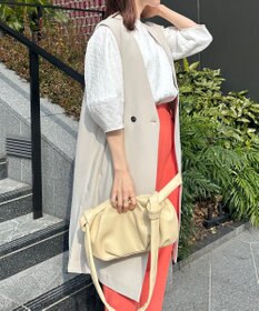 UNFILO 【ストレッチ/洗える】BEAUTY MOVE ダブルボタンジレ