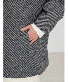 AMERICAN HOLIC ツイードライクコクーンミディコート