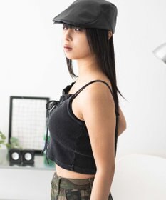 WEGO レースアップデザインキャミ