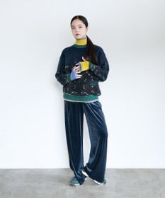 COQ FOREST MEMORY 花柄プルオーバーニット