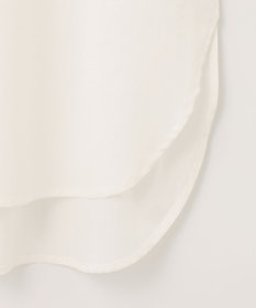 ANY 【洗濯機可】エンブロイダリー スキッパーチュニックブラウス