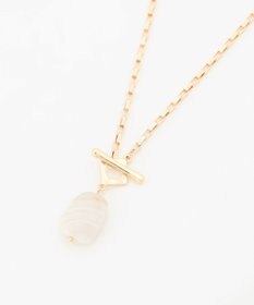 自由区 ストーンスクエアマンテル ネックレス