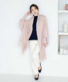 Tiaclasse 【洗える】ストール風カーディガン