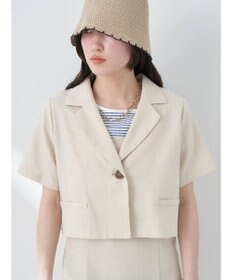 earth music&ecology リサイクルポリエステルブレンドショートシャツ