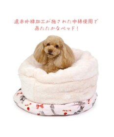 PET PARADISE ディズニー ミニーマウス 筒形寝袋 遠赤外線 《ケーキ柄》 42×70cm