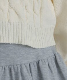 WEGO チュールリボンケーブルニット