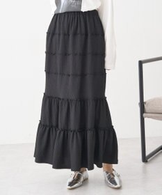 earth music&ecology メロー切替フレアスカート