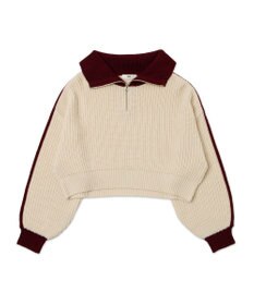 WEGO ハーフジップニットプルオーバー