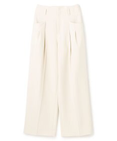 BEIGE， LAC / 2WAYストレッチワイドタックパンツ