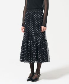GRACE CONTINENTAL チュールドットスカート