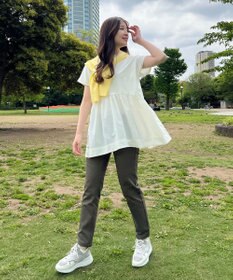 UNFILO 【洗える】撥水ハイストレッチパンツ