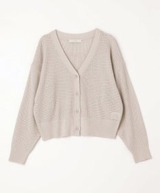 ANY 【洗濯機可】アイレットパターンカーデガン