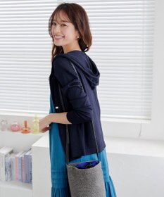 Tiaclasse L 【小倉優子さん着用】【洗える】サマーニットショートパーカー