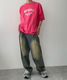 WEGO 【綿100%/MLサイズ展開】DISCUS　ルーズカレッ１００％