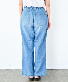 caqu FS linen easy wide リネンウエストゴムワイドストレート