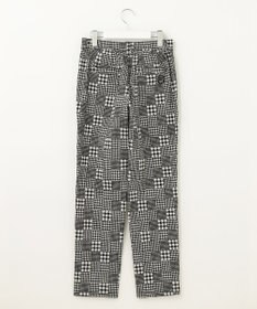 23区GOLF フレンチシックなスタイリングに！【WOMEN】チェック柄 テーパードパンツ