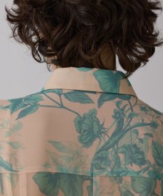 GRACE CONTINENTAL シャドーフラワープリントワンピース