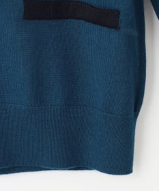 J.PRESS LADIES 【洗える】トリムツイン ニット