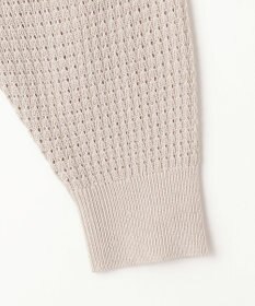 ANY 【洗濯機可】アイレットパターンカーデガン