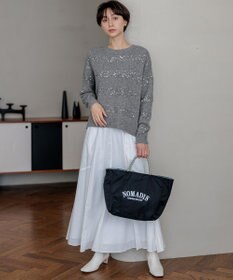 23区 L 【滝沢眞規子さん着用/一部店舗限定】スパングルボーダー ニット