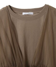 Green Parks ＳＥＴ２点　チュールベスト＋ロンＴＥＥ