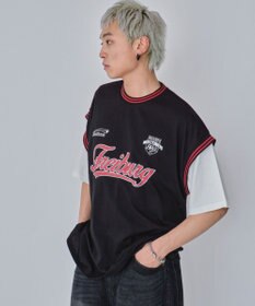 WEGO 【ユニセックス着用ITEM/MLサイズ展開】フェイクタンクグラフィックT（SS）