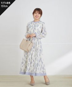 Tiaclasse 【洗える】トワルドジュイ配色ワンピース