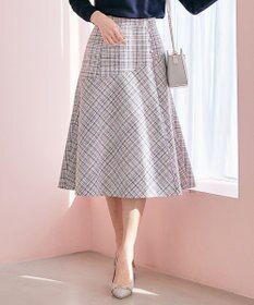 ANY SIS 【洗える】ライトツイード調 スカート