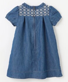 組曲 KIDS 【100㎝】レースコンビデニム ワンピース